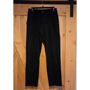 Skechers Men Sz S GO Walk Hybrid MPT129 Pant Black Drawstring Center Seam 26x30"